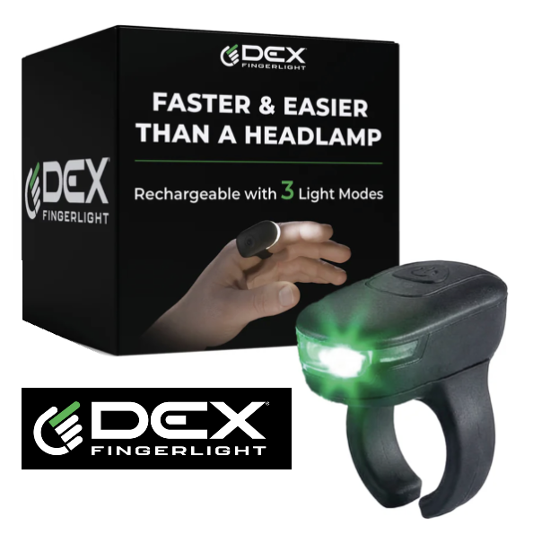 DGX Fingerlight rechargeable ring light product display.