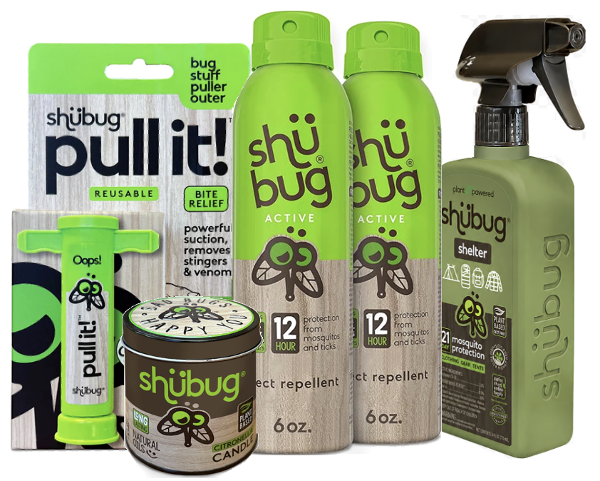 ShuBug insect repellent product family.