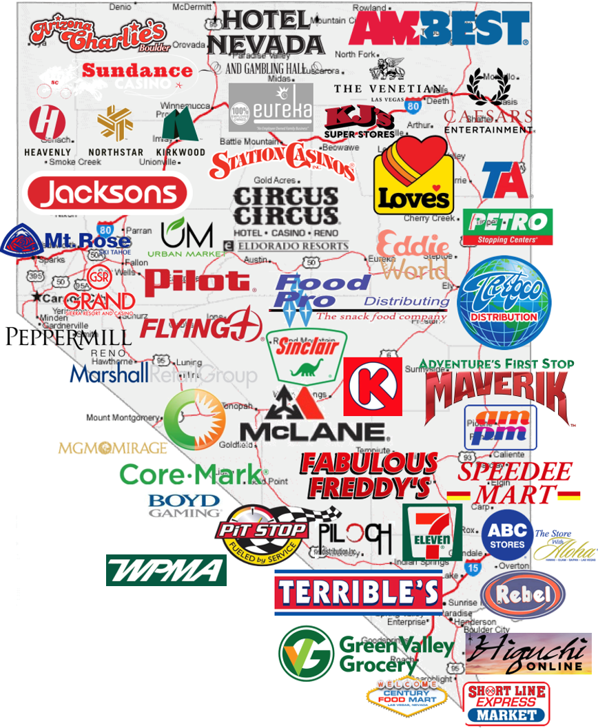 Nevada convenience store brands map