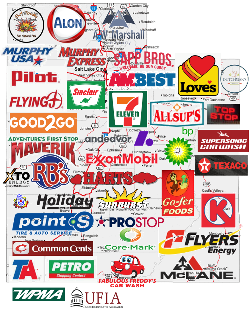 Utah convenience store brands map